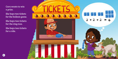 Cara Counts at the County Fair An Addition Adventure Paperback Book